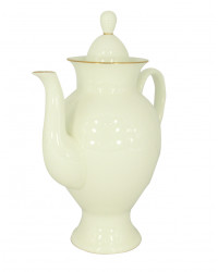 LOMONOSOV IMPERIAL BONE CHINA PORCELAIN COFFEE POT GOLDEN EDGE 630 ml 21.3 oz
