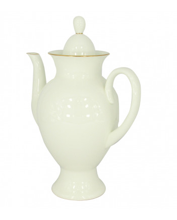 LOMONOSOV IMPERIAL BONE CHINA PORCELAIN COFFEE POT GOLDEN EDGE 630 ml 21.3 oz