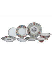 LOMONOSOV IMPERIAL PORCELAIN DINNER SET ANTIQUE 24 items