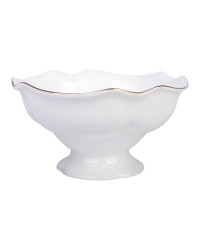 LOMONOSOV IMPERIAL PORCELAIN BUTTER CANDY VASE NATASHA GOLDEN EDGE