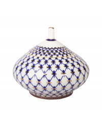 LOMONOSOV IMPERIAL BONE CHINA PORCELAIN SUGAR BOWL DOME COBALT NET 360 ml/12.2 fl.oz
