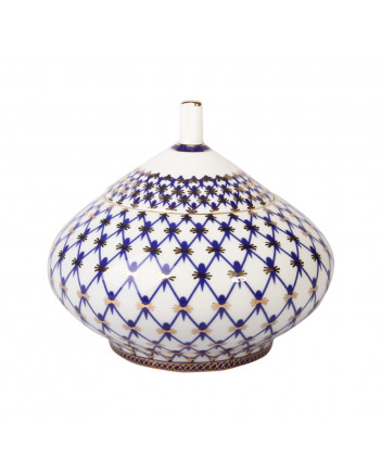 LOMONOSOV IMPERIAL BONE CHINA PORCELAIN SUGAR BOWL DOME COBALT NET 360 ml/12.2 fl.oz