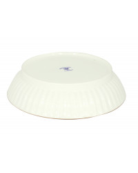 LOMONOSOV IMPERIAL PORCELAIN COOKIE PASTRY DISH GOLDEN EDGE WAVE
