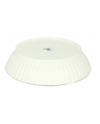 LOMONOSOV IMPERIAL PORCELAIN COOKIE PASTRY DISH COBALT NET WAVE