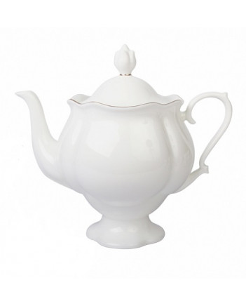 LOMONOSOV IMPERIAL BONE CHINA PORCELAIN TEA SET SERVICE NATASHA GOLDEN EDGE 20 items