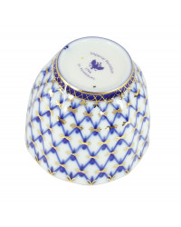 LOMONOSOV IMPERIAL PORCELAIN PIALA CUP COBALT NET TULIP 140 ML/4.7 OZ