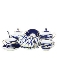 LOMONOSOV IMPERIAL PORCELAIN TEA SET SERVICE SPRING COCOON 20 items