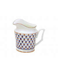 LOMONOSOV IMPERIAL PORCELAIN CREAMER MILK JAR COBALT NET 120 Ml 4.1 Oz