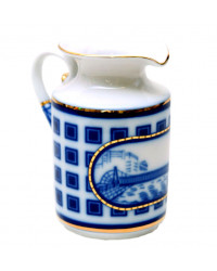 LOMONOSOV IMPERIAL PORCELAIN CREAMER MILK JAR BRIDGES OF PETERSBURG 325 ml 11 oz