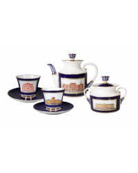LOMONOSOV IMPERIAL PORCELAIN TEA SET SERVICE CLASSIC OF PETERSBURG 20 items
