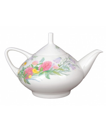 LOMONOSOV IMPERIAL BONE CHINA PORCELAIN TEA SET SERVICE WILDFLOWERS DOME 14 items