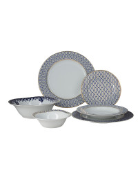 LOMONOSOV IMPERIAL PORCELAIN DINNER SET SALAMANDER 24 items