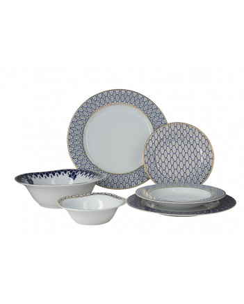 LOMONOSOV IMPERIAL PORCELAIN DINNER SET SALAMANDER 24 items