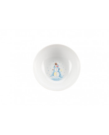 LOMONOSOV IMPERIAL PORCELAIN BABY SET 3PC: CUP, PLATE AND BOWL WINTER JAUNT