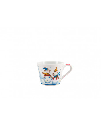 LOMONOSOV IMPERIAL PORCELAIN BABY SET 3PC: CUP, PLATE AND BOWL WINTER JAUNT