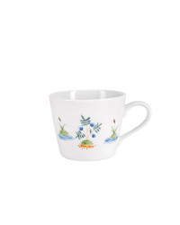 LOMONOSOV IMPERIAL PORCELAIN BABY SET 3PC: CUP, PLATE AND BOWL FOX AND CRANE FAIRYTALE