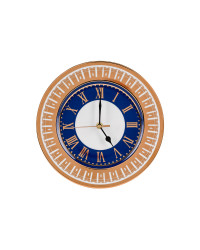 LOMONOSOV IMPERIAL PORCELAIN DECORATIVE WALL CLOCK MOSCOW STARS 27 cm/10.6"