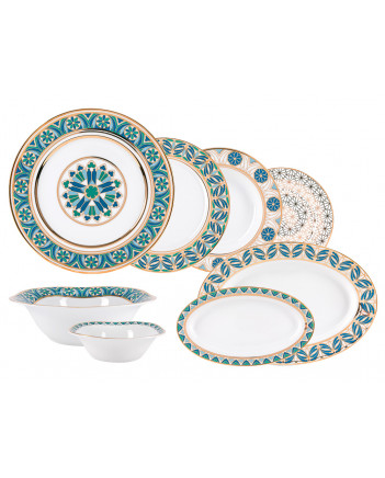 LOMONOSOV IMPERIAL PORCELAIN DINNER SET GOTHIC 24 items