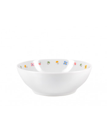 LOMONOSOV IMPERIAL PORCELAIN BABY SET 3PC: CUP, PLATE AND BOWL WALK FOR MUSHROOMS