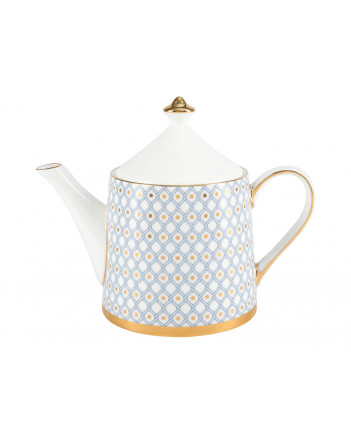 LOMONOSOV IMPERIAL BONE CHINA PORCELAIN TEA SET SERVICE AZURE 10 items