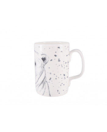 LOMONOSOV IMPERIAL PORCELAIN COFFEE LATTE HOT CHOCOLATE MUG TOTEM ANIMAL POLAR BEAR 390 ML/13.2 FL.OZ