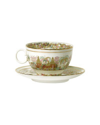LOMONOSOV IMPERIAL BONE CHINA PORCELAIN TEA CUP APPLE LANDSCAPE FRIEZE 160 ml/5.4 fl.oz