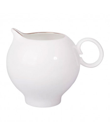 LOMONOSOV IMPERIAL PORCELAIN CREAMER MILK JAR GOLDEN EDGE 215 ml 7.3 oz