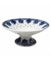 LOMONOSOV IMPERIAL PORCELAIN FRUIT CANDY VASE BASKET