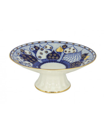 LOMONOSOV IMPERIAL PORCELAIN FRUIT CANDY VASE CHURCHBELLS