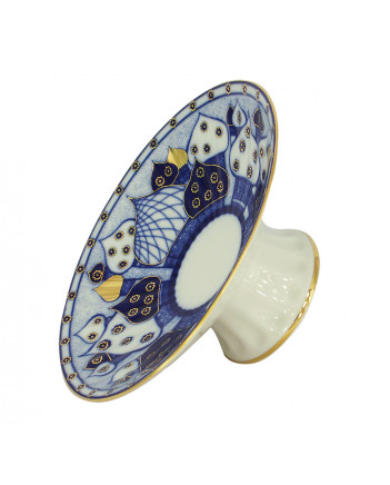 LOMONOSOV IMPERIAL PORCELAIN FRUIT CANDY VASE CHURCHBELLS