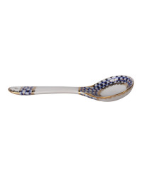 LOMONOSOV IMPERIAL PORCELAIN SOUVENIR SPOON COBALT NET
