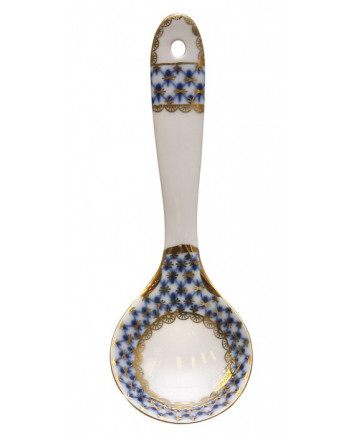 LOMONOSOV IMPERIAL PORCELAIN SOUVENIR SPOON COBALT NET
