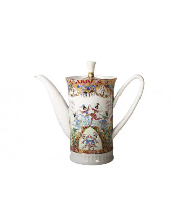 LOMONOSOV IMPERIAL BONE CHINA PORCELAIN COFFEE SET SERVICE RUSSIAN BALLET 22 items
