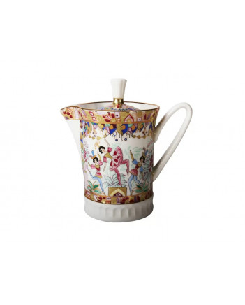 LOMONOSOV IMPERIAL BONE CHINA PORCELAIN COFFEE SET SERVICE RUSSIAN BALLET 22 items