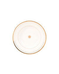 LOMONOSOV IMPERIAL PORCELAIN DINNER PLATE AZURE GOLDEN DEEP 23 cm 9.1"