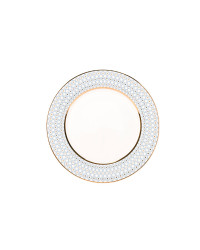 LOMONOSOV IMPERIAL PORCELAIN DINNER PLATE AZURE v.1 SMOOTH 27 cm 10.6"