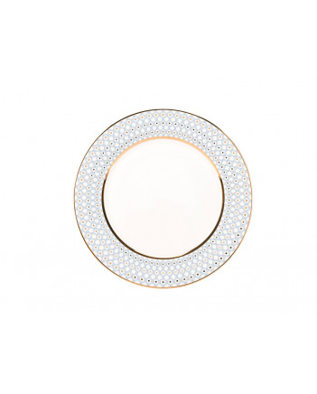 LOMONOSOV IMPERIAL PORCELAIN DINNER PLATE AZURE v.1 SMOOTH 27 cm 10.6"