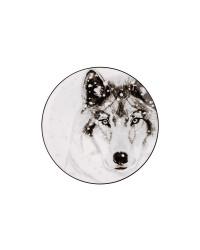 LOMONOSOV IMPERIAL PORCELAIN DECORATIVE WALL PLATE TOTEM ANIMAL WOLF 23 CM 9.1"