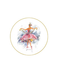 LOMONOSOV IMPERIAL PORCELAIN DECORATIVE WALL PLATE COLOREFUL DREAMS: PRINCESS AURORA 195 mm 7.7"