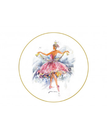 LOMONOSOV IMPERIAL PORCELAIN DECORATIVE WALL PLATE COLOREFUL DREAMS: PRINCESS AURORA 195 mm 7.7"