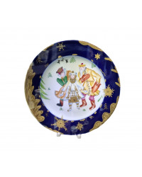 LOMONOSOV IMPERIAL PORCELAIN DECORATIVE WALL PLATE SNOWMAIDEN 270 mm 11.6"