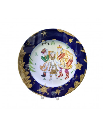 LOMONOSOV IMPERIAL PORCELAIN DECORATIVE WALL PLATE SNOWMAIDEN 270 mm 11.6"