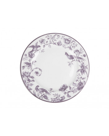 LOMONOSOV IMPERIAL PORCELAIN DINNER PLATE MONPLAISIR VIOLET 27 cm/10.6"