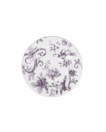 LOMONOSOV IMPERIAL PORCELAIN DINNER PLATE MONPLAISIR VIOLET 21.5 cm/8.5"