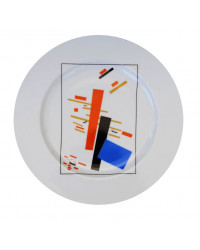 LOMONOSOV IMPERIAL PORCELAIN DECORATIVE WALL PLATE SUPREMATISM 270 mm 11.6"