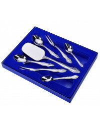 FLATWARE TEA COFFEE SPOON STAINLESS STEEL SET OF 15 TROIKA