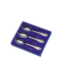 FLATWARE TEASPOON STAINLESS STEEL SET OF 6 IRISES
