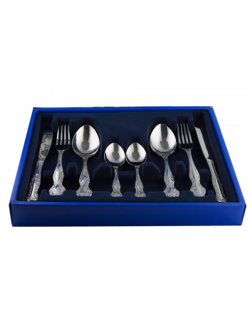FLATWARE STAINLESS STEEL CUTLERY SET OF 24 TROIKA