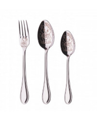 FLATWARE DINNER STAINLESS STEEL SET OF 3 FOR CHILDREN