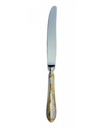 FLATWARE STAINLESS STEEL CUTLERY SET OF 24 AMBASSADOR GILDING